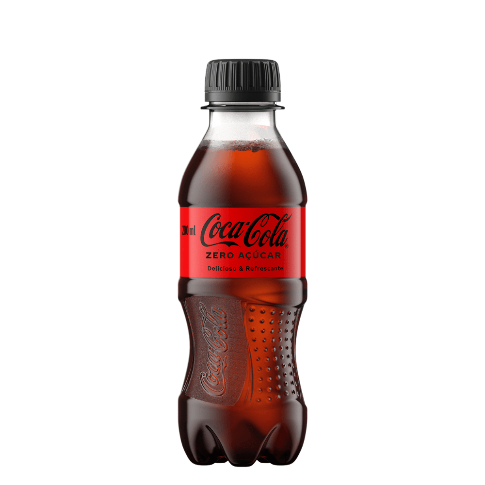 Refrigerante Zero Açúcar Coca-Cola Garrafa 200ml